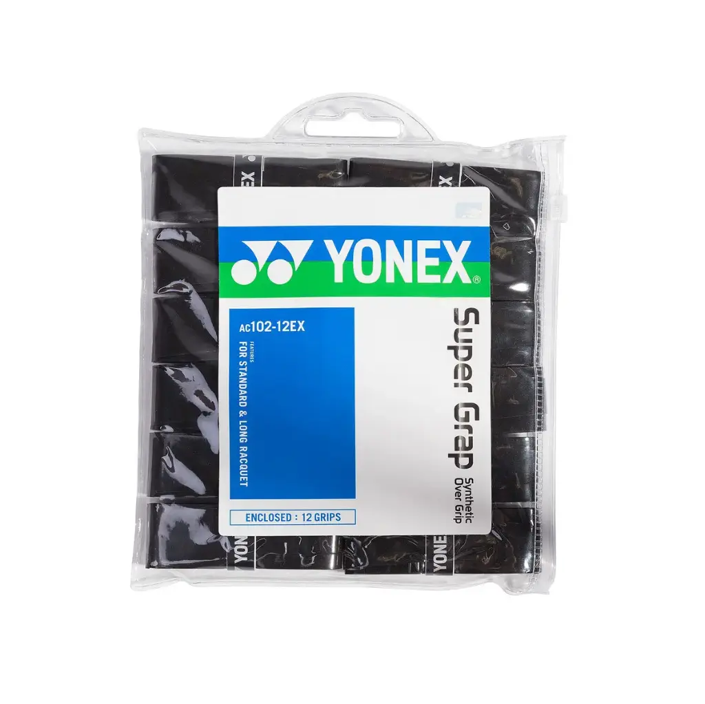 Yonex Super Grap Ac102 12pack zwart